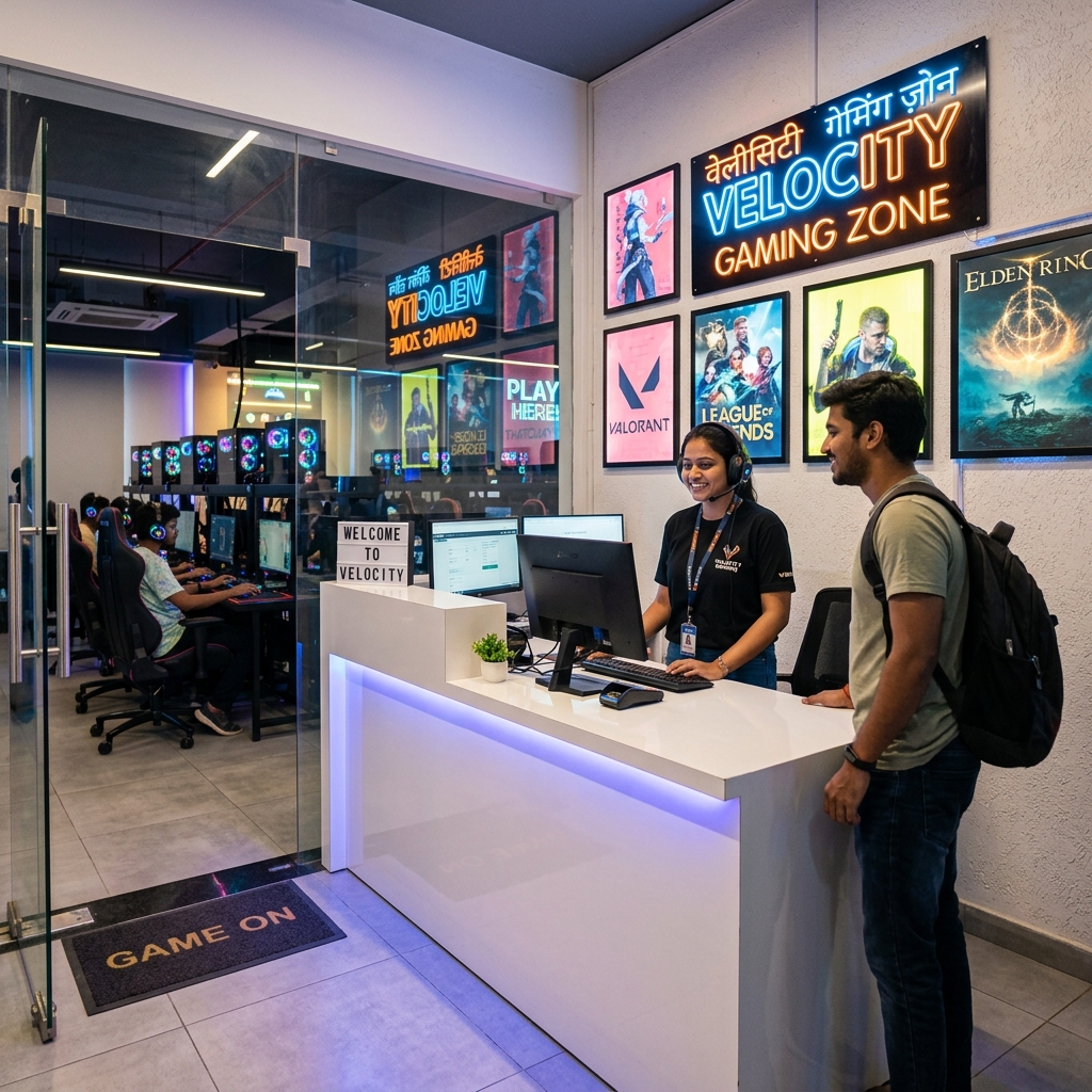 PixelZone reception area with friendly staff